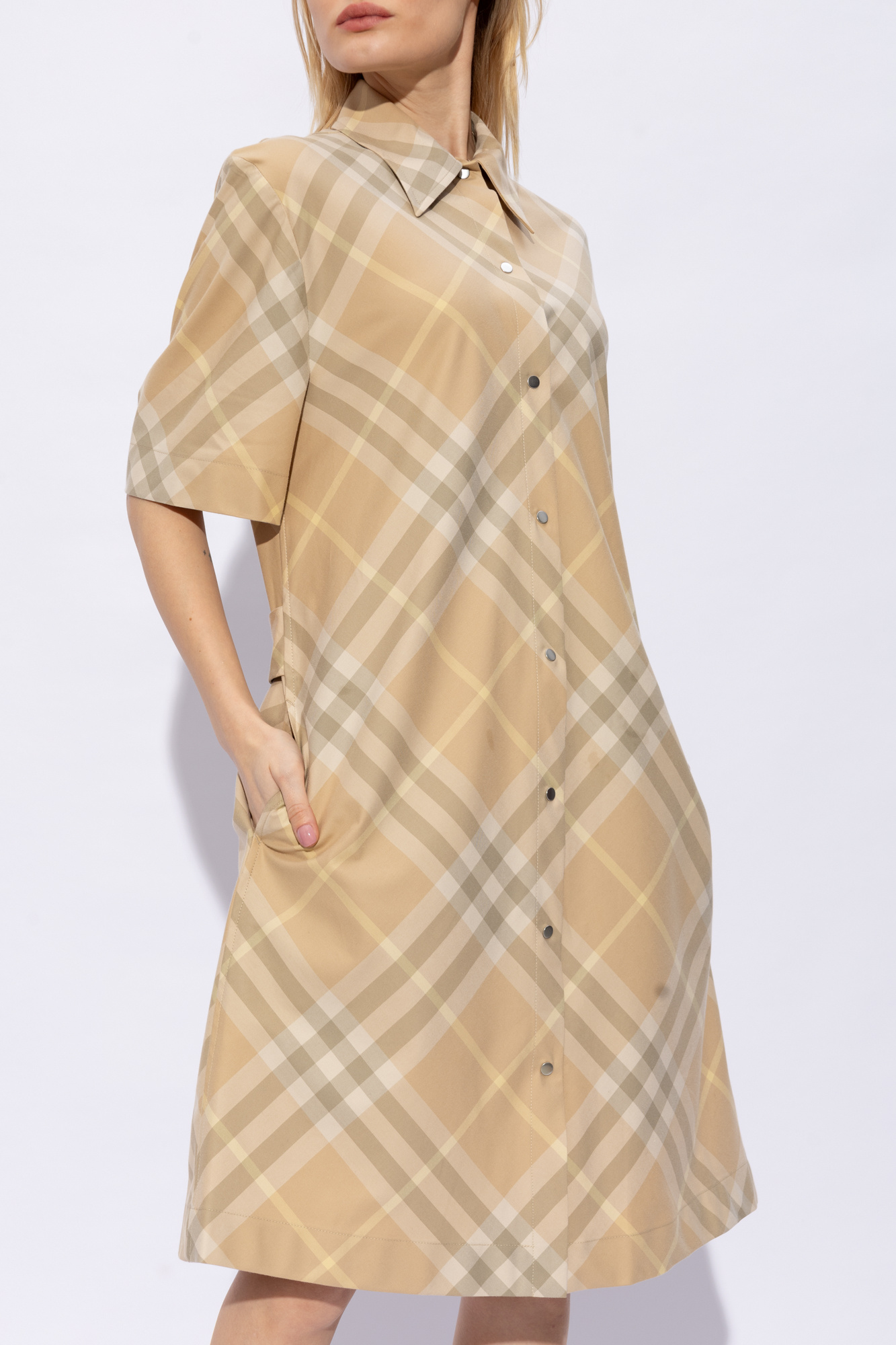 Burberry shirt dress sale womens